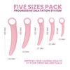 Intimichic Silicone Dilator Set 5 Sizes Medical-Grade Progressive System