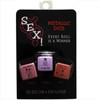 Kheper Games Intimate Metallic Dice Set for Couples - 3-Piece Game