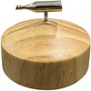 Kheper Games Spin The Bottle Party Game - Metal Bottle &amp; Wooden Base