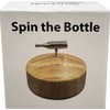 Kheper Games Spin The Bottle Party Game - Metal Bottle &amp; Wooden Base