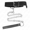 Kink Collar Gag KINK Adjustable Collar with Leash Model 4 Juodas 36-43 cm
