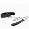 Kink Collar Gag KINK Adjustable Collar with Leash Model 4 Juodas 36-43 cm