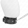 Kink Collar Gag KINK Basic Model Collar with Leash - Adjustable Vegan Leather 65cm Juodas
