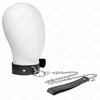 Kink Collar Gag KINK Adjustable Collar with Leash Model 4 Juodas 36-43 cm