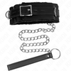 Kink Collar Gag KINK Collar &amp; Leash Set Juodas 65cm Adjustable 36-42cm High Comfort