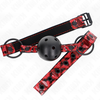 Kink Collar Gag KINK Model 2 Diamond Pattern Ball System 4.5cm - Adjustable 42-60cm