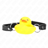 Kink Collar Gag KINK Duck-Shaped Gag - Adjustable Silicone Restraint, Geltona Design