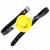 Kink Collar Gag KINK Duck-Shaped Gag - Adjustable Silicone Restraint, Geltona Design