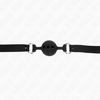 Kink Collar Gag KINK Full Silicone Gag Juodas - Adjustable Ball Model S, 4 cm Ball, 35-51 cm Strap