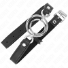 Kink Collar Gag KINK Gag System Juodas - Adjustable Multi O-Rings, 63x2.5 cm, 5 cm Ring