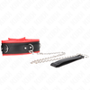 Kink Collar Gag KINK Adjustable Heavy Necklace with Belt 65 cm, Model 3, 36.5-50 cm Fit