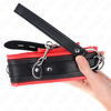 Kink Collar Gag KINK Adjustable Heavy Necklace with Belt 65 cm, Model 3, 36.5-50 cm Fit