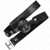 Kink Collar Gag KINK Breathable Silicone Ball Gag 4.5 cm - Adjustable Juodas Strap 65 cm