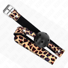 Kink Collar Gag KINK Leopard Breathable Silicone Ball Gag 4.5cm with Adjustable Strap
