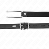 Kink Collar Gag KINK Metal Hook Gag 11.5 cm - Adjustable Vegan Leather Strap 39-58 cm
