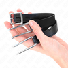 Kink Collar Gag KINK Metal Hook Gag 11.5 cm - Adjustable Vegan Leather Strap 39-58 cm