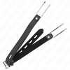 Kink Collar Gag KINK Metal Hook Gag 11.5 cm - Adjustable Vegan Leather Strap 39-58 cm