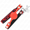 Kink Collar Gag KINK Model 2 Silicone Ball Gag 4 cm with Lock, Adjustable 60x2 cm Strap