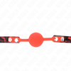 Kink Collar Gag KINK Model 2 Silicone Ball Gag 4 cm with Lock, Adjustable 60x2 cm Strap