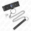 Kink Collar Gag Mėlyna KINK Mėlyna Diamond Adjustable Collar &amp; Leash Set, 36-43 cm, 65 cm Leash