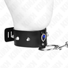 Kink Collar Gag Mėlyna KINK Mėlyna Diamond Adjustable Collar &amp; Leash Set, 36-43 cm, 65 cm Leash