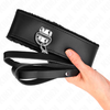 Kink Collar Gag KINK Adjustable Leather Collar &amp; Leash Set Juodas 116cm | 40-48cm Fit