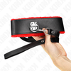 Kink Collar Gag KINK Adjustable Raudona Leather Collar &amp; Leash Set 116 cm, 40-48x6 cm