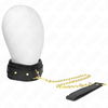 Kink Collar Gag KINK Adjustable Faux Leather Collar with Sponge Lining 37-54cm Juodas