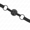 Kink Collar Gag KINK Neoprene Ball Gag Adjustable 4.5cm Ball, 41-59cm Strap, Juodas