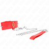 Kink Collar Gag KINK Raudona Diamond Collar with Adjustable Belt 65cm - Elegant Design 35-51cm