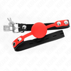 Kink Collar Gag KINK Silicone Ball Gag with Lock 4cm - Adjustable Secure Strap 60cm