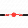 Kink Collar Gag KINK Silicone Ball Gag with Lock 4cm - Adjustable Secure Strap 60cm
