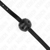 Kink Collar Gag KINK Simplicity Juodas Ball Gag 4.5 cm - Breathable, Adjustable Strap