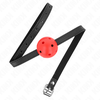 Kink Collar Gag KINK Simplicity Raudona Breathable Silicone Ball Restriction 4.5cm Adjustable