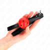 Kink Collar Gag KINK Simplicity Raudona Breathable Silicone Ball Restriction 4.5cm Adjustable