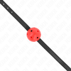 Kink Collar Gag KINK Simplicity Raudona Breathable Silicone Ball Restriction 4.5cm Adjustable