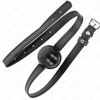 Kink Collar Gag KINK Simplicity Ball Gag 4cm - Adjustable Silicone Strap, Juodas, 60cm