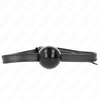 Kink Collar Gag KINK Simplicity Ball Gag 4cm - Adjustable Silicone Strap, Juodas, 60cm