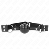 Kink Collar Gag KINK Soft Silicone Ball Gag 4cm with Adjustable Leatherette Strap 62cm