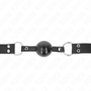 Kink Collar Gag KINK Soft Silicone Ball Gag 4cm with Adjustable Leatherette Strap 62cm