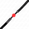 Kink Collar Gag KINK Model 1 Soft TPE Ball 4cm Adjustable Gag 41-61cm Juodas/Raudona