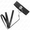 Kink Collar Gag KINK Studded Leash 116cm &amp; Leatherette Collar 50x5cm - Adjustable Set