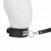 Kink Collar Gag KINK Studded Leash 116cm &amp; Leatherette Collar 50x5cm - Adjustable Set