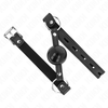 Kink Collar Gag KINK TPE Ball Gag 4 cm with Juodas Lock - Adjustable 60x2 cm Strap