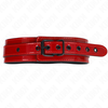 Kink Collar Gag KINK Wine Raudona Adjustable Collar 37.5-49.5 cm with 5 cm Plotis