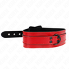 Kink Collar Gag KINK Wine Raudona Adjustable Collar 37.5-49.5 cm with 5 cm Plotis