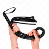 Kink Impact Touch KINK Beaded Snake Whip 80 cm - Professional Impact Toy, Juodas