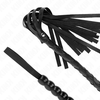 Kink Impact Touch KINK Beaded Snake Whip 80 cm - Professional Impact Toy, Juodas