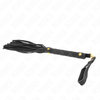 Kink Impact Touch KINK Juodas Suede Mini Whip 30cm - Elegant Faux Leather Impact Tool