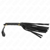 Kink Impact Touch KINK Juodas Suede Mini Whip 30cm - Elegant Faux Leather Impact Tool